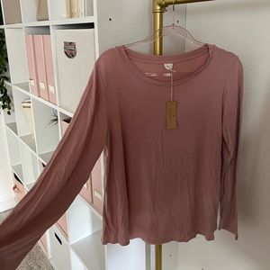 Maybe pink long sleeve t shirt soft